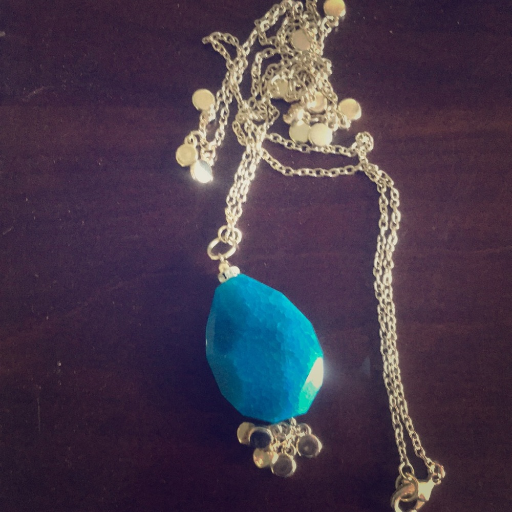 Turquoise Sapphire Gem necklace